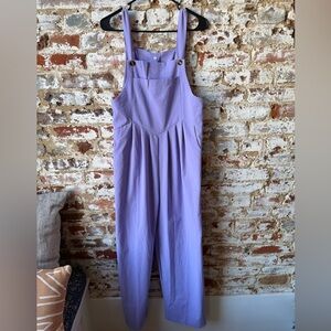 SHEIN Lavender Bib-Front Jumpsuit